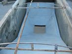 Plastic Liner in Hopper Bottom