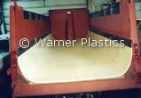 10' Wide Plastic Liner in Dump Truck