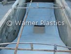 Plastic Liner in Hopper Bottom